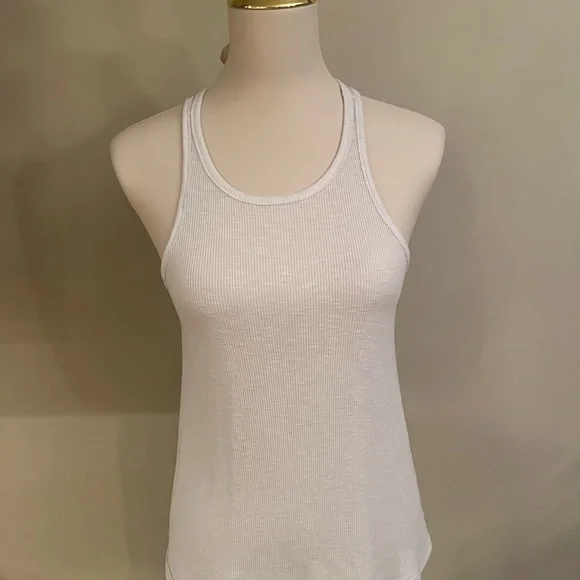 Free People Fresh in Love Pointelle Rib Crewneck Tank- Small Petite - Picture 6 of 9